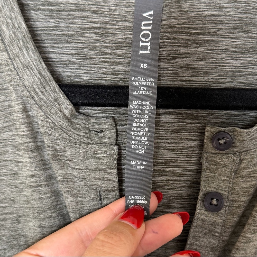 Vuori Womens Jumpsuit Lux Henley Gray Sz XS - Picture 3 of 9